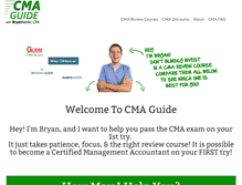 Tablet Screenshot of cmaguide.com